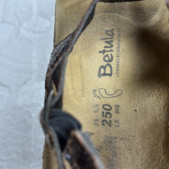 Birkenstock Betula Women’s Brown Crystal Boho Slingback Sandals Size 8 8.5 - Picture 7 of 15